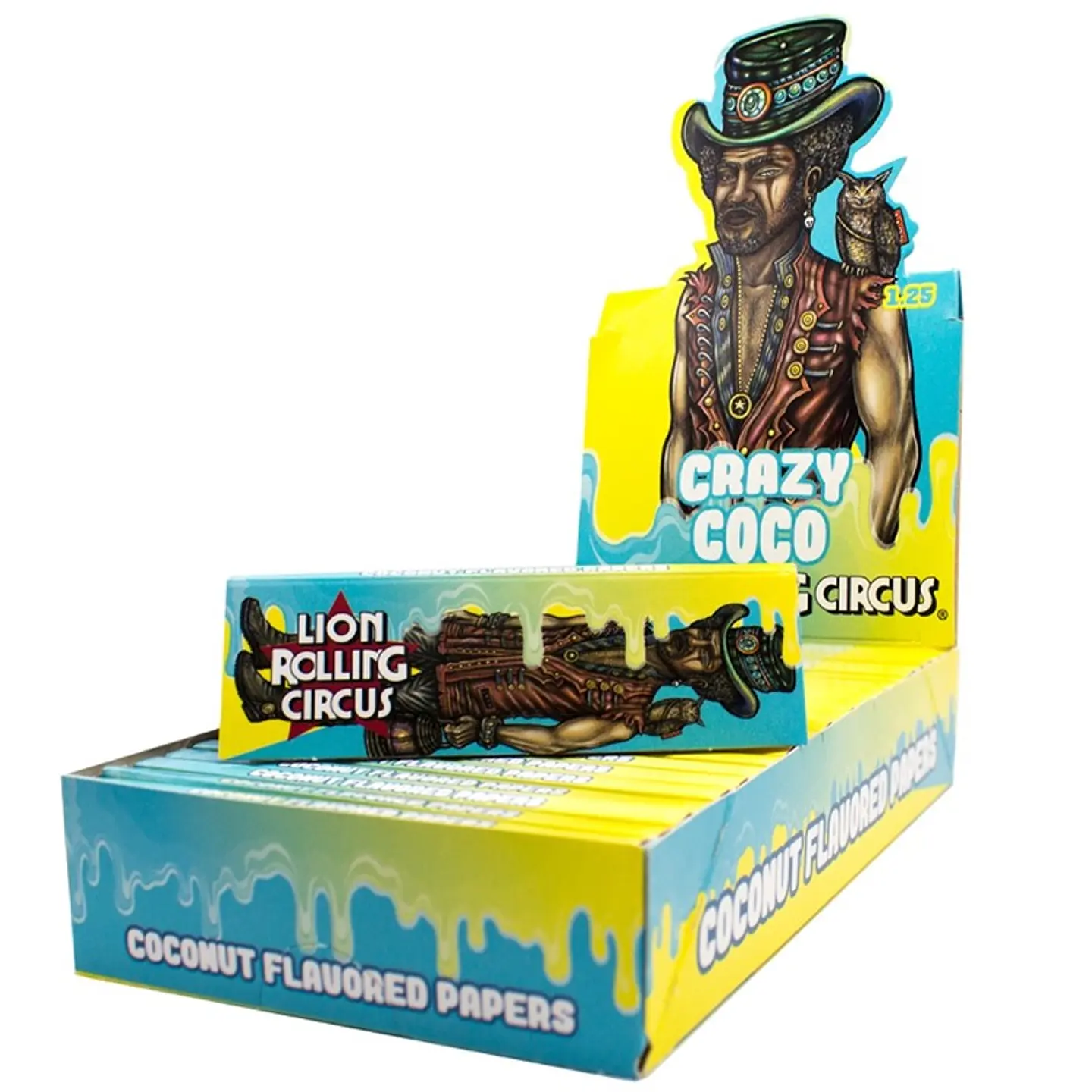 PAPEL FLAVOUR 1 1/4 CRAZY COCO LION ROLLING CIRCUS 1