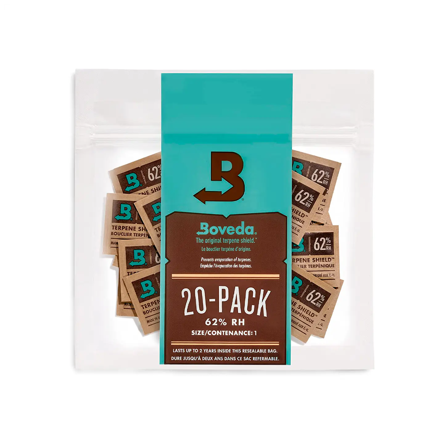 BOVEDA 1G 62% (20 PACK) - BOVEDA 1