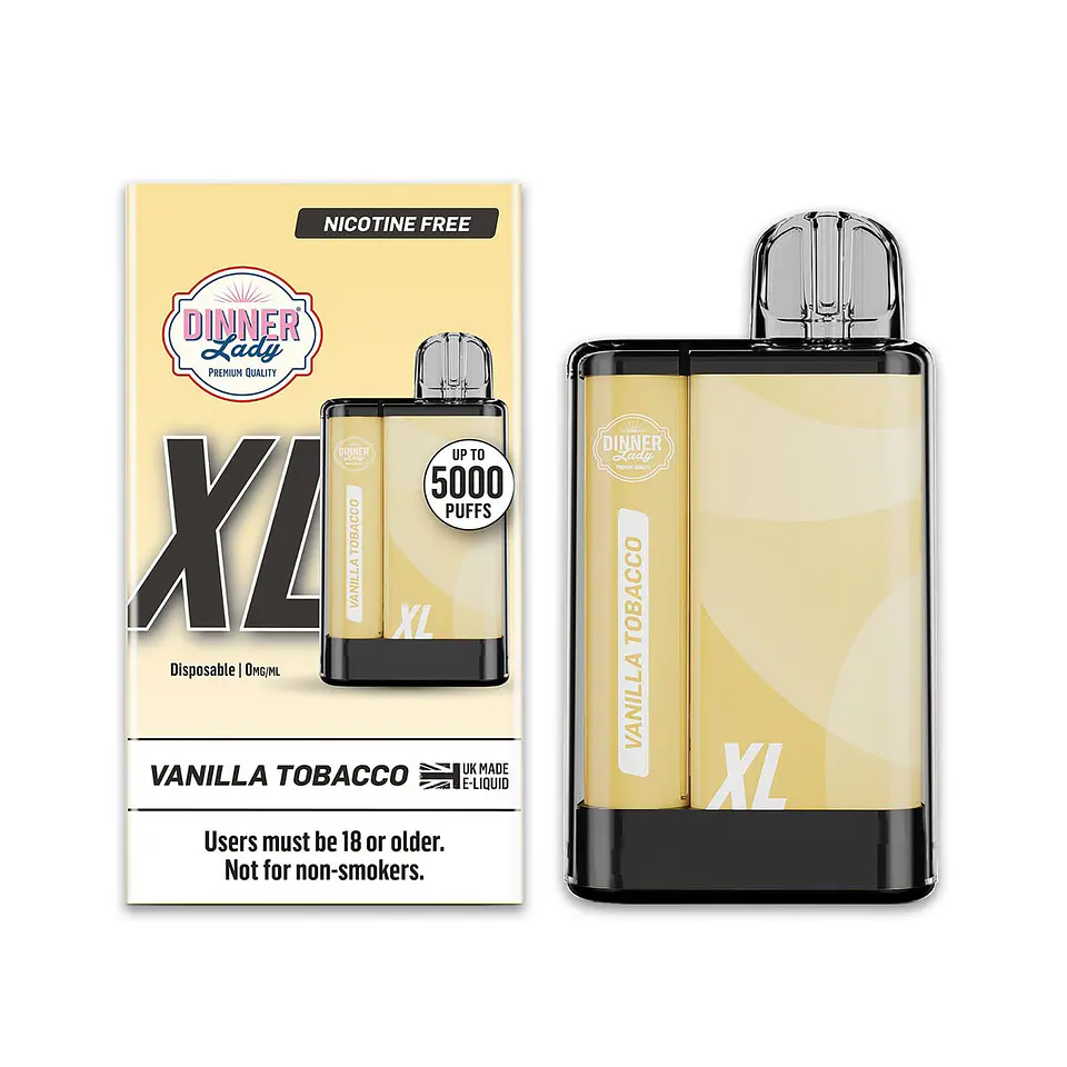 VAPE PENXL DINNER LADY 5000 PUFF VANILLA TOBACCO 0% NIC 1