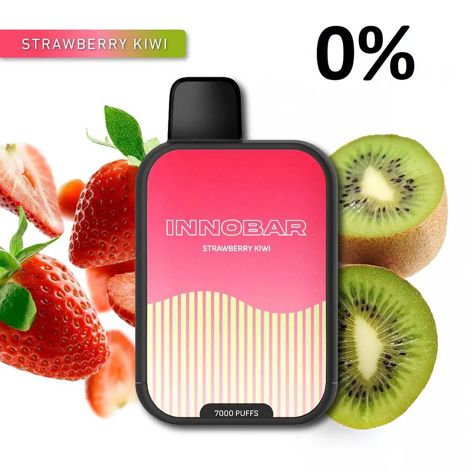 VAPER DESECHABLE STRAWBERRY KIWI 7000 PUFFS 0% - INNOBAR 1