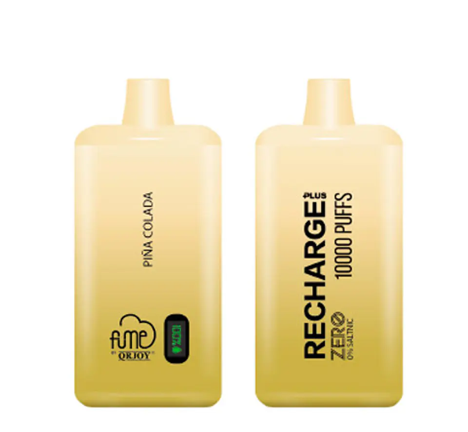 VAPORIZADOR DESECHABLE RECHARGE FUME 10000 PUFF 0% - PIÑA COLADA 1