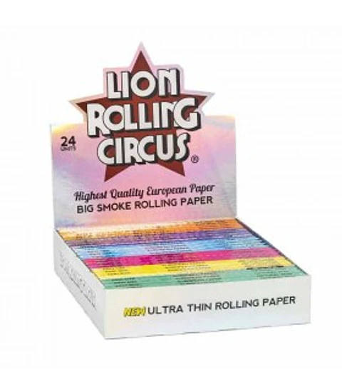 Papelillo Blanqueado King Size Lion Rolling Circus