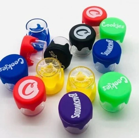 CONTENEDOR WAX VIDRIO SILICONA COLORES