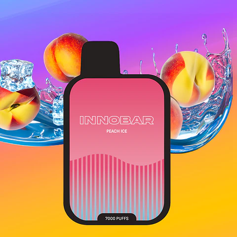 VAPER DESECHABLE PEACH ICE 7000 PUFFS 5% - INNOBAR