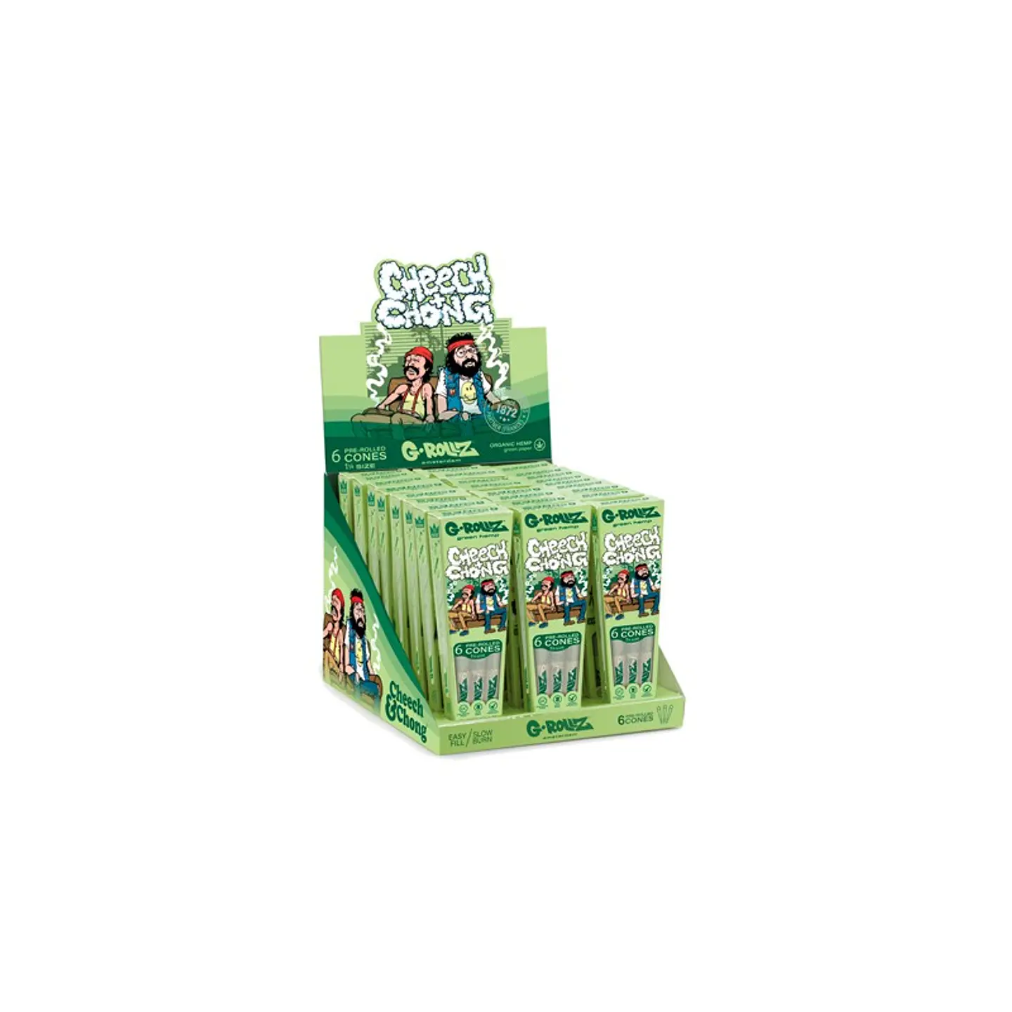 Conos G-Rollz  Organic Green Hemp Cheech&Chong  1 1/4 1
