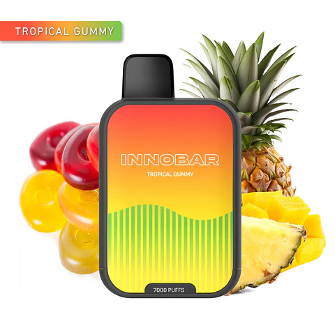 VAPER DESECHABLE TROPICAL GUMMY 7000 PUFFS 5% - INNOBAR