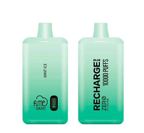 VAPORIZADOR DESECHABLE RECHARGE FUME 10000 PUFF 0% - MINT ICE