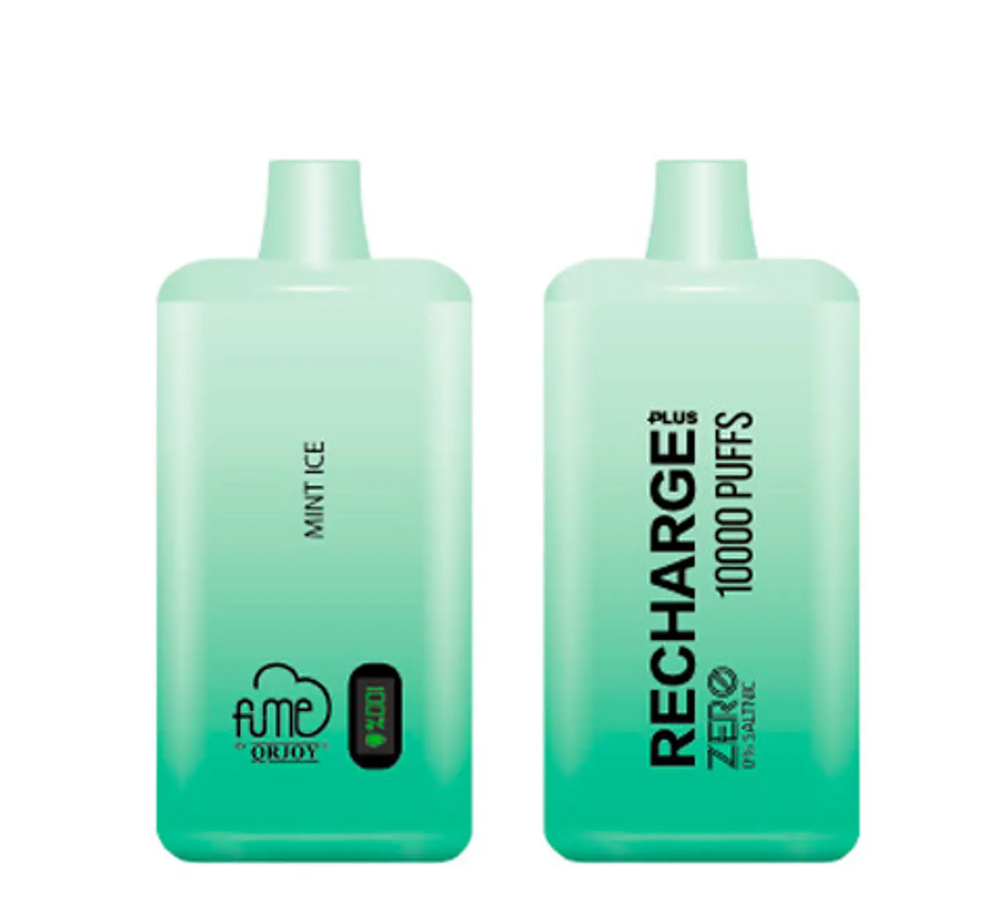 VAPORIZADOR DESECHABLE RECHARGE FUME 10000 PUFF 0% - MINT ICE 1