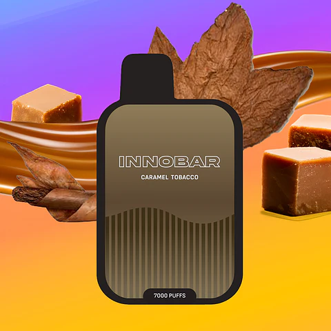 VAPER DESECHABLE CARAMEL TOBACCO 7000 PUFFS 5% - INNOBAR