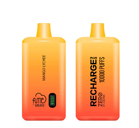 VAPORIZADOR DESECHABLE RECHARGE FUME 10000 PUFF 0% - MANGO LYCHEE