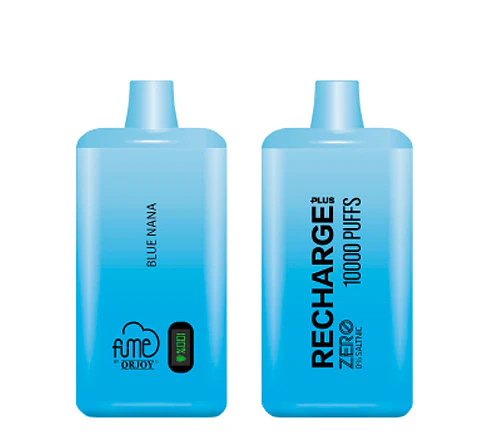 VAPORIZADOR DESECHABLE RECHARGE FUME 10000 PUFF 0% - BLUE NANA
