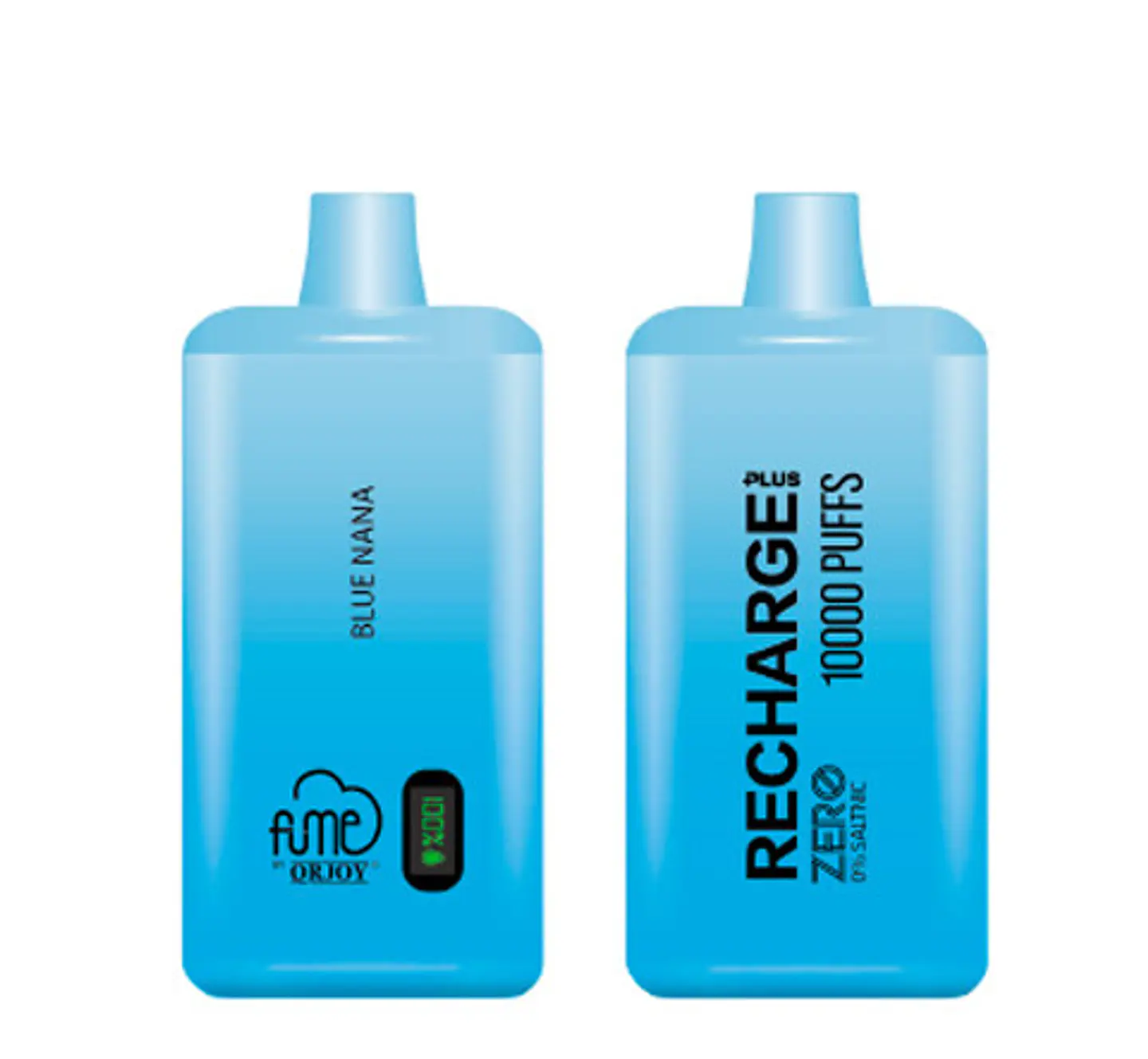 VAPORIZADOR DESECHABLE RECHARGE FUME 10000 PUFF 0% - BLUE NANA 1