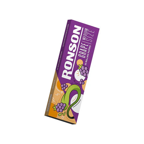 Papelillos Ronson Grape Flavor 1 1/4