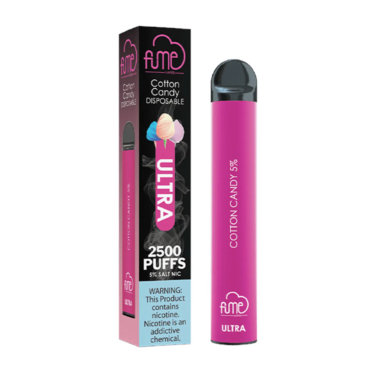FUME COTTON CANDY VAPORIZADOR DESECHABLE 2500 PUFF 5% 1