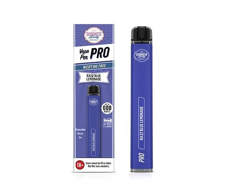 VAPORIZADOR DESECHABLE VAPE PENPRO DINNER LADY 600 PUFF RAZZ BLUES LEMONADE 0% NIC