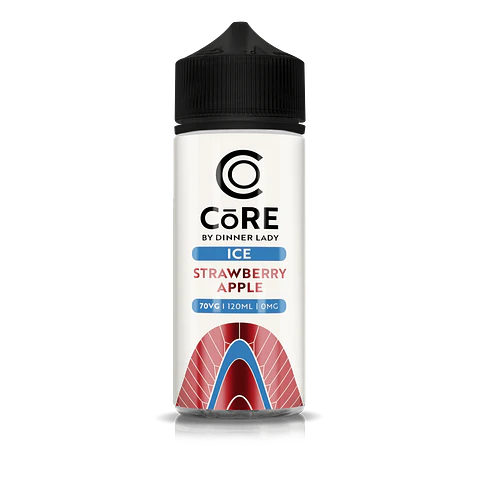 Líquido vaporizador Strawberry Aple 100ml Shortfill 0% - Core Ice by Dinner Lady