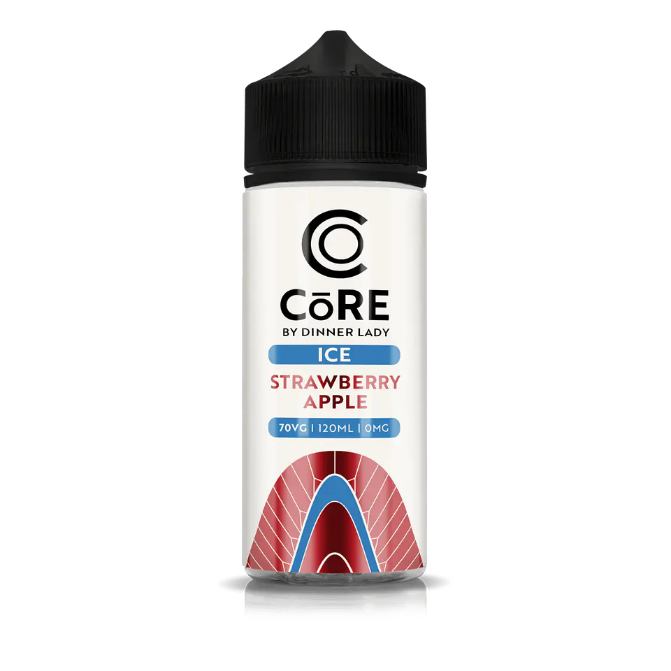 Líquido vaporizador Strawberry Aple 100ml Shortfill 0% - Core Ice by Dinner Lady 1