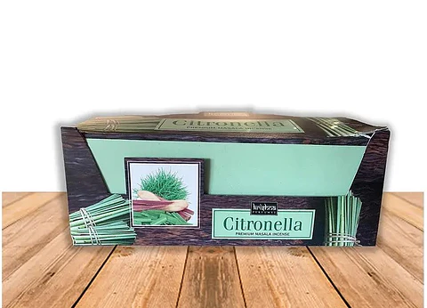 INCIENSO PREMIUM CITRONELLA REPELENTE DE MOSQUITOS - KRISHNA