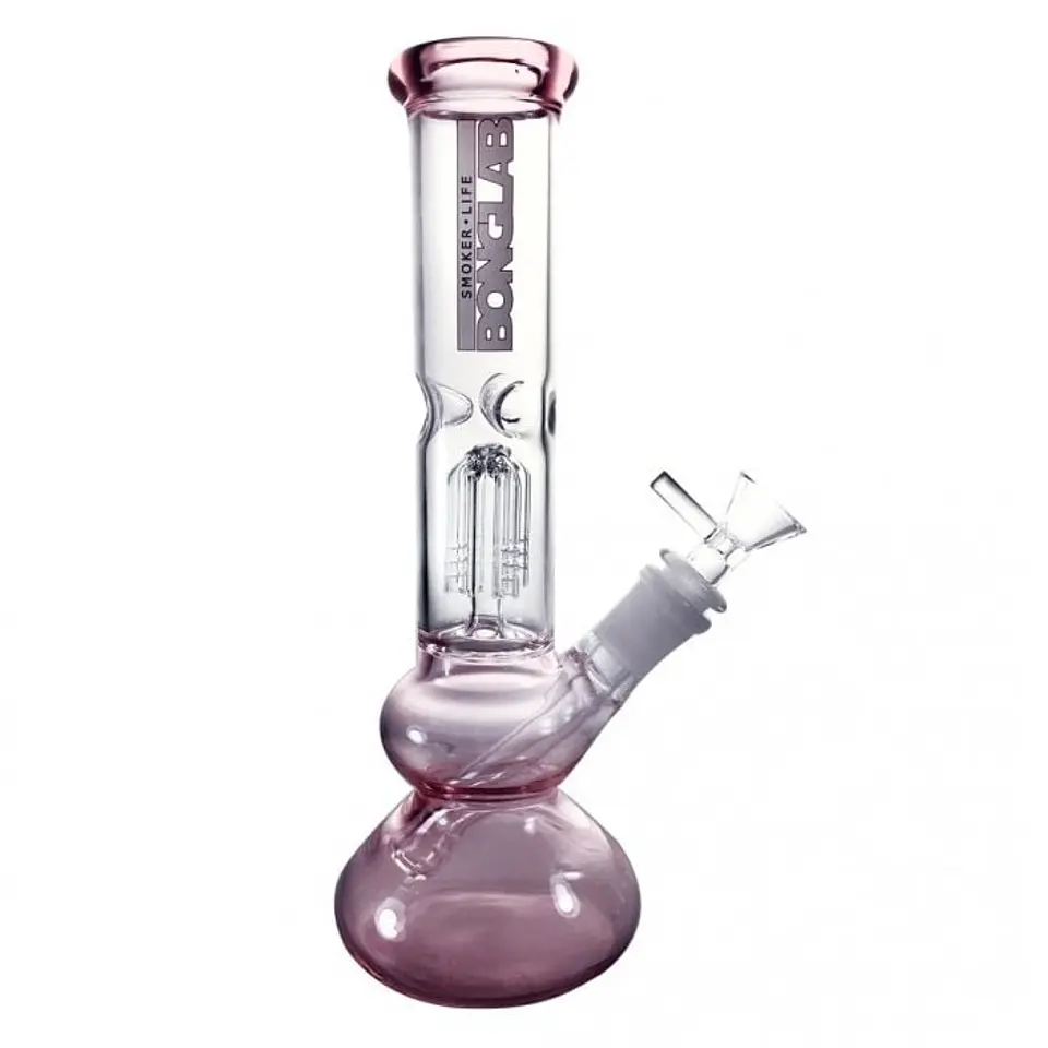 BONG W06 FAT CANDY PINK 25CM - BONGLAB 1