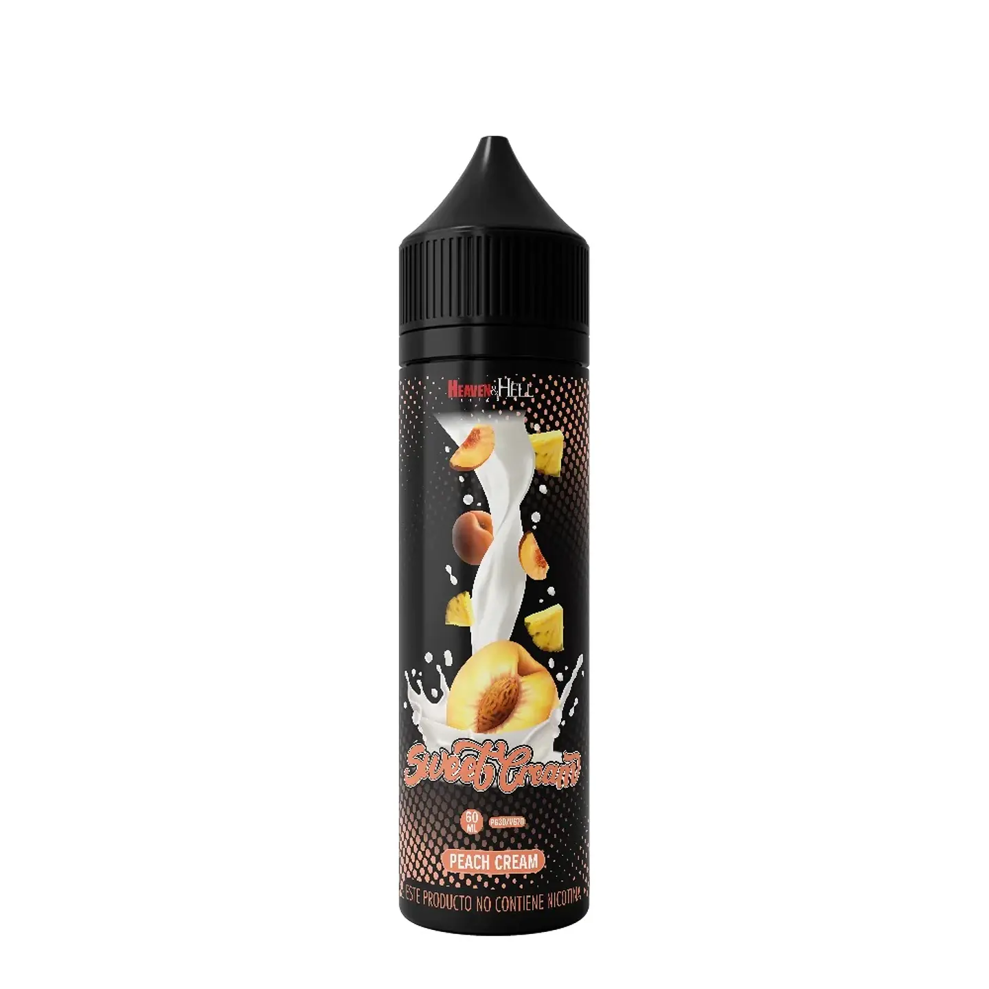 Líquido vaporizador Peach Cream 60ml 6% - Heaven & Hell 1