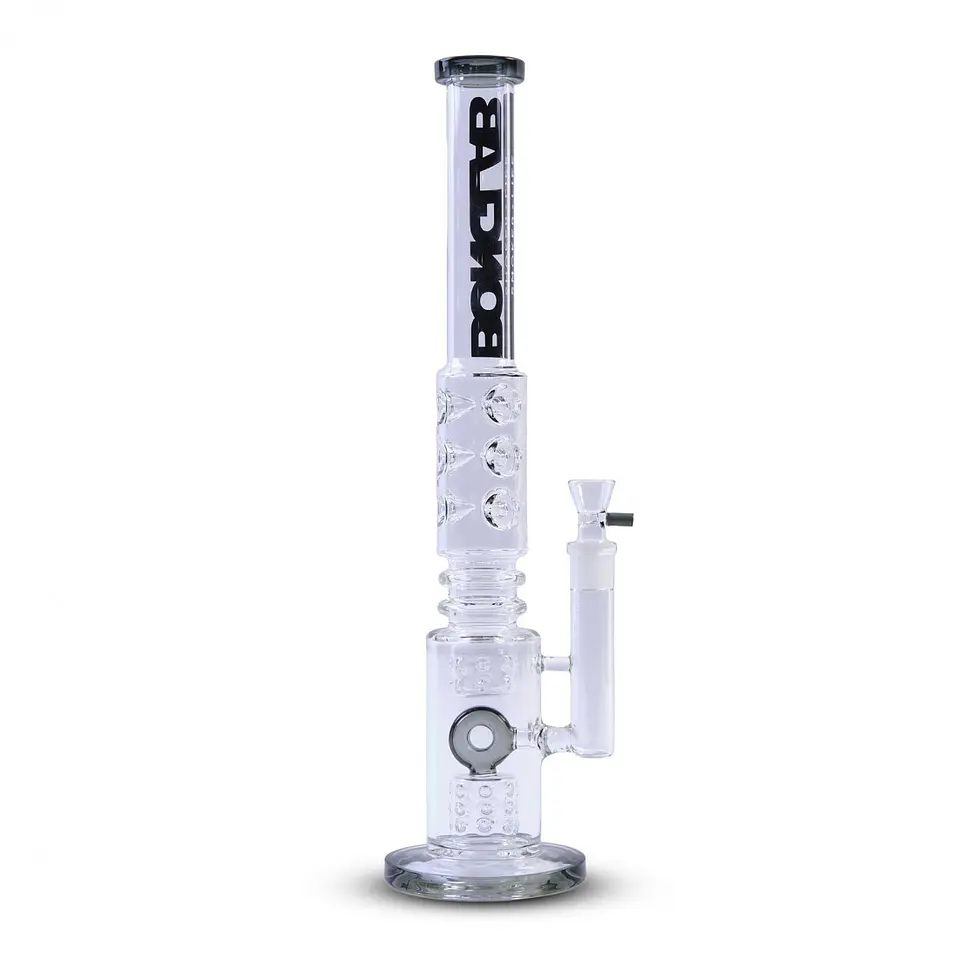 BONG THE TRASH CLEAR BLACK BIG LOGO - BONGLAB 1