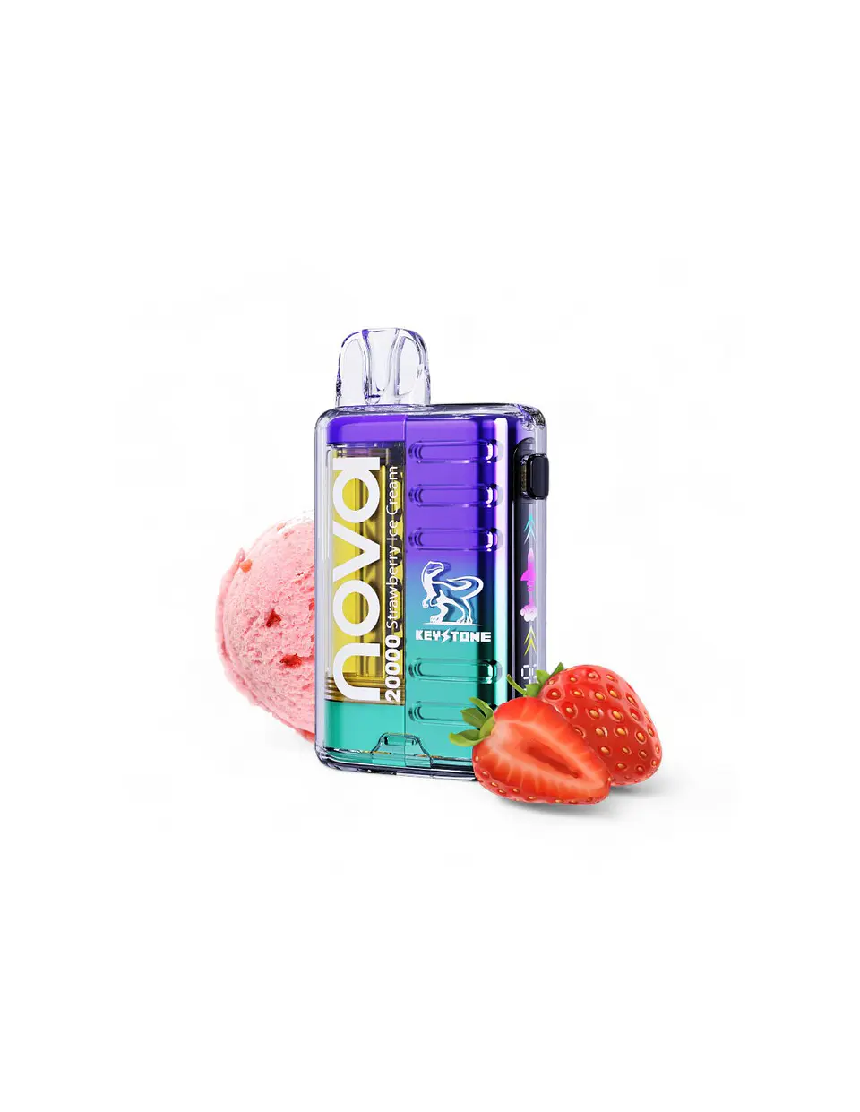 VAPORIZADOR DESECHABLE NOVA 20000 PUFF 0% - STRAWBERRY ICE CREAM 1