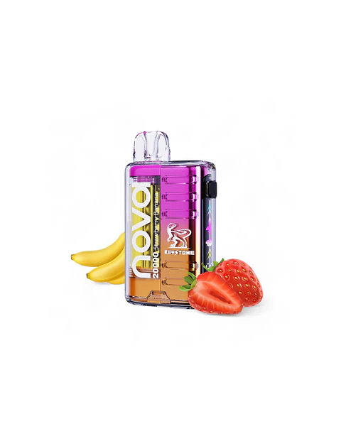 VAPORIZADOR DESECHABLE NOVA 20000 PUFF 0% - STRAWBERRY BANANA