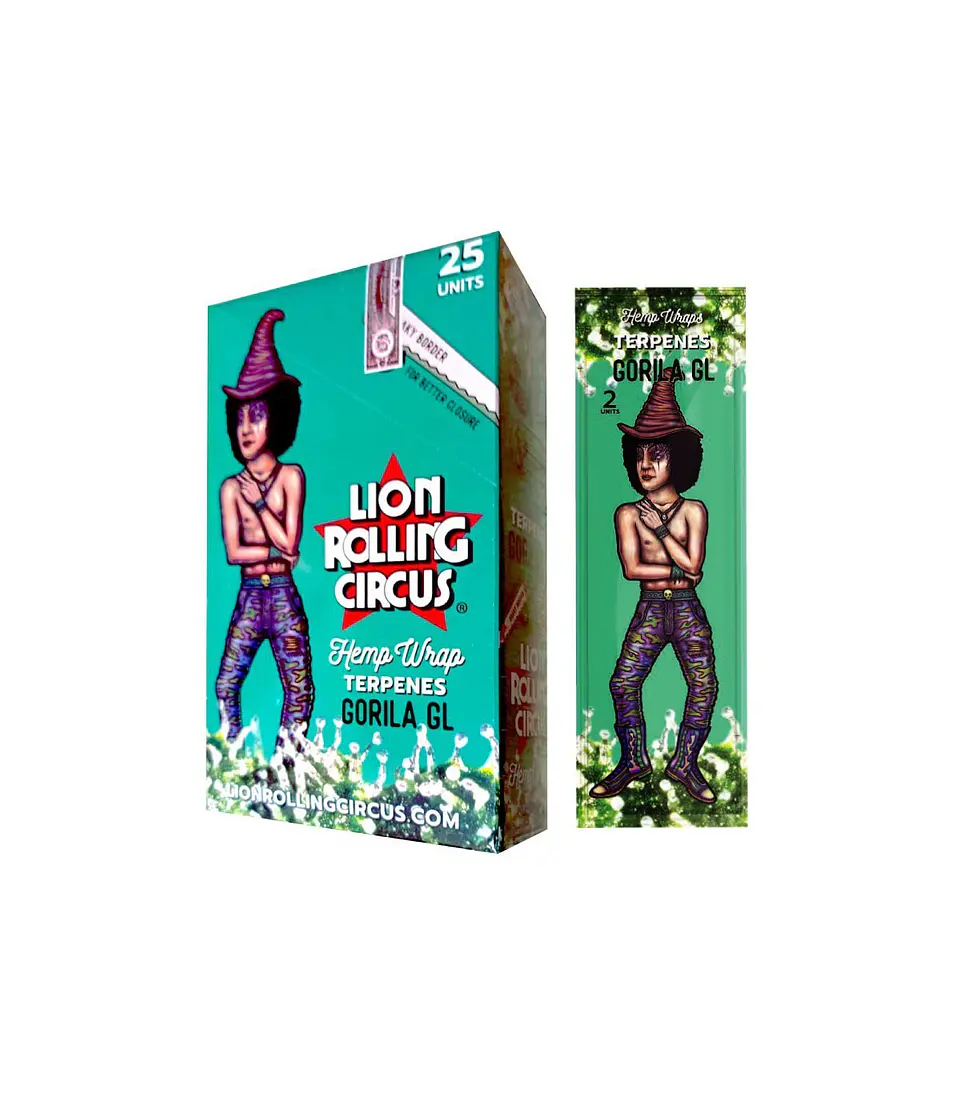 HEMP WRAP TERPENOS GORILA GL - LION ROLLING CIRCUS 1