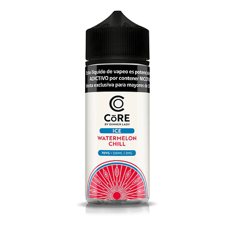 Líquido vaporizador Watermelon Chill 3mg 120ml - Core Ice by Dinner Lady