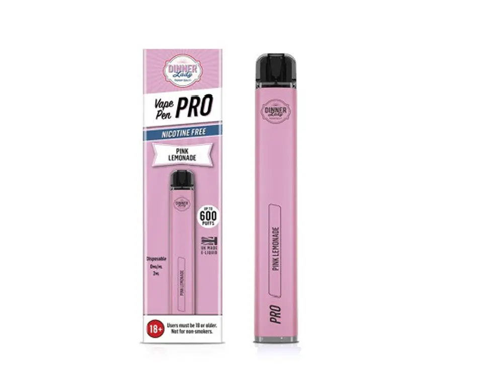 VAPORIZADOR DESECHABLE VAPE PENPRO DINNER LADY 600 PUFF PINK LEMONADE 0% NIC 1