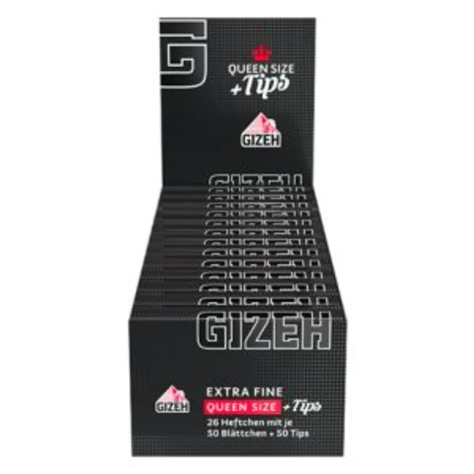 Papelillos Queen Size Gizeh 1 1/4 + tips 1