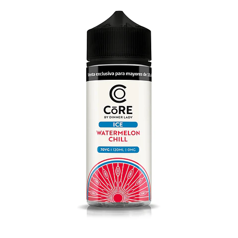Líquido vaporizador Watermelon Chill 0mg 120ml - Core Ice by Dinner Lady