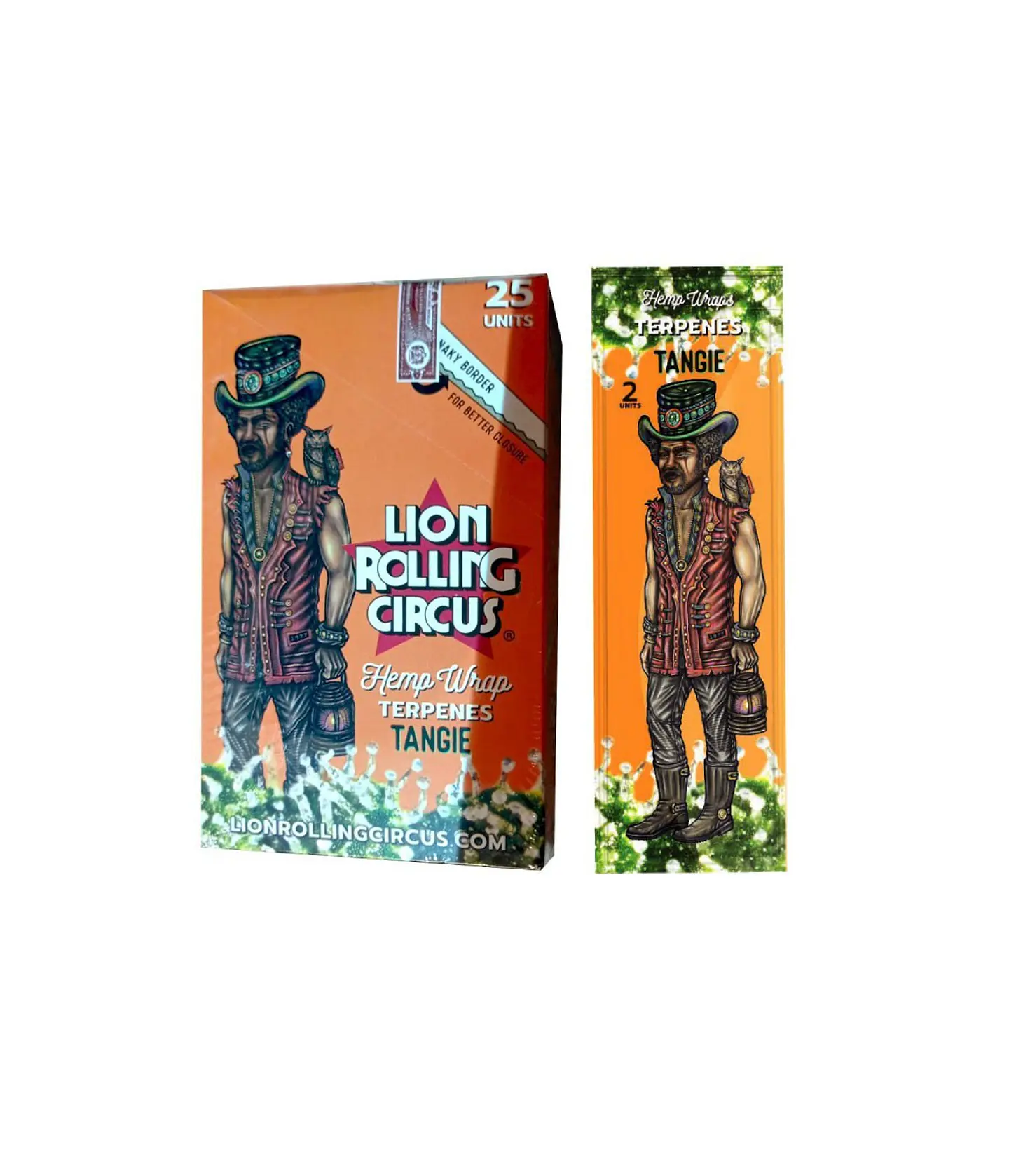 HEMP WRAP TERPENOS TANGIE - LION ROLLING CIRCUS 1