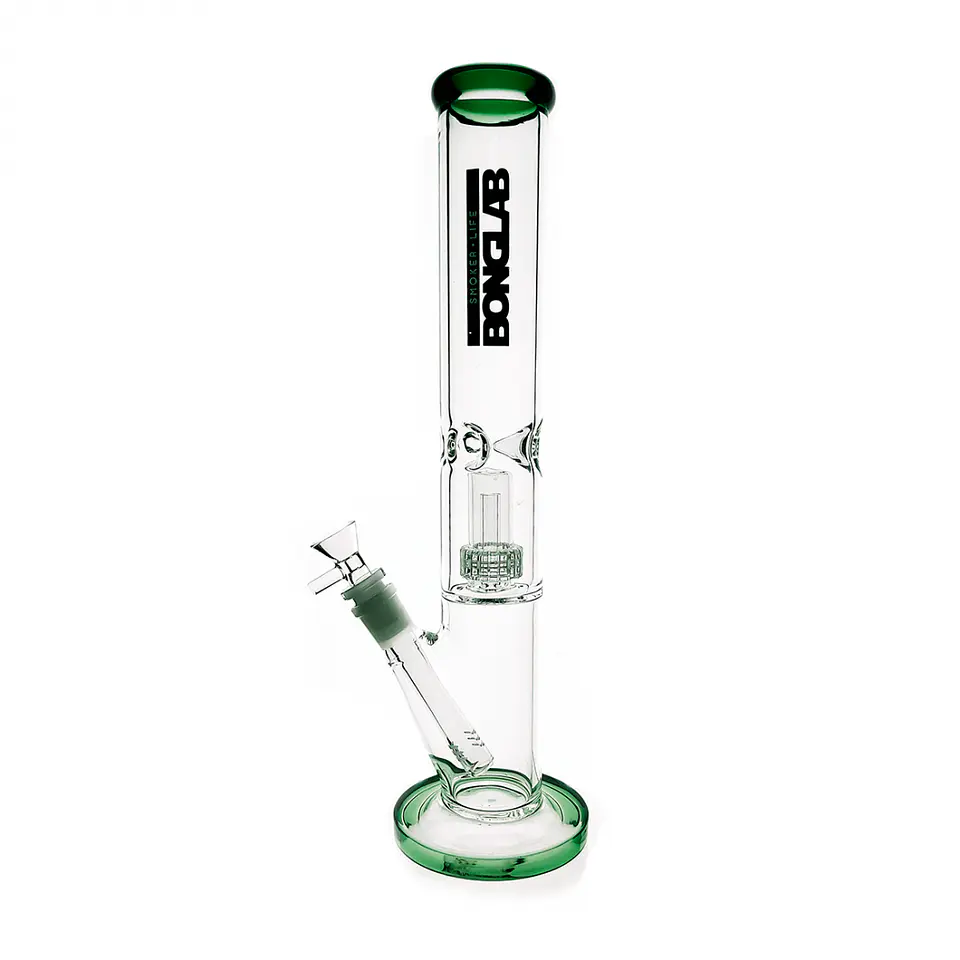 BONG PYREX K288 CLASSIC ICE PRO 35CM GREEN - BONGLAB 1