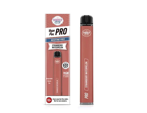VAPORIZADOR DESECHABLE VAPE PENPRO DINNER LADY 600 PUFF STRAWBERRY WATERMELON 0% NIC