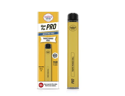 VAPORIZADOR DESECHABLE VAPE PENPRO DINNER LADY 600 PUFF TROPIC MANGO CHILL 0% NIC