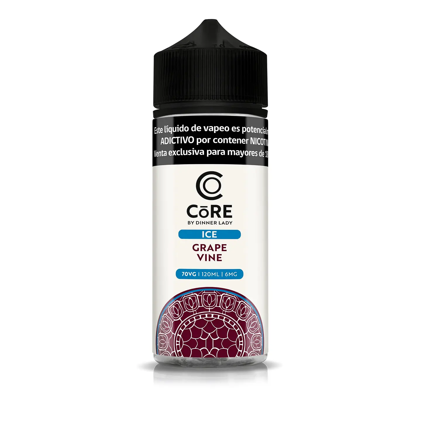 Líquido vaporizador Grape Vine 6mg 120ml - Core Ice by Dinner Lady 1