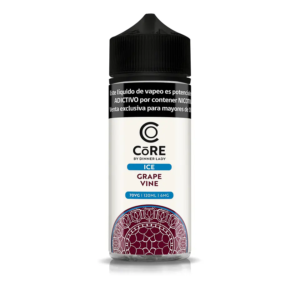 Líquido vaporizador Grape Vine 6mg 120ml - Core Ice by Dinner Lady 1