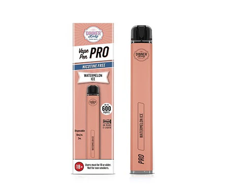 VAPORIZADOR DESECHABLE VAPE PENPRO DINNER LADY 600 PUFF WATERMELON ICE 0% NIC