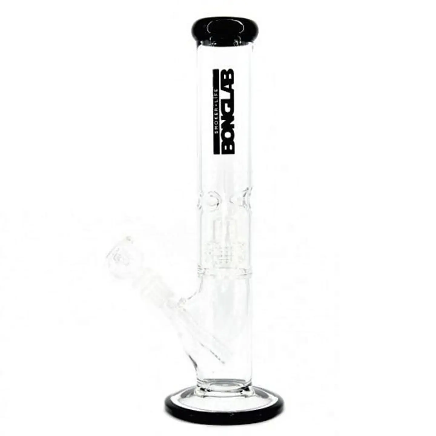 BONG PYREX K288 CLASSIC ICE PRO 35CM CLEAR BLACK - BONGLAB 1