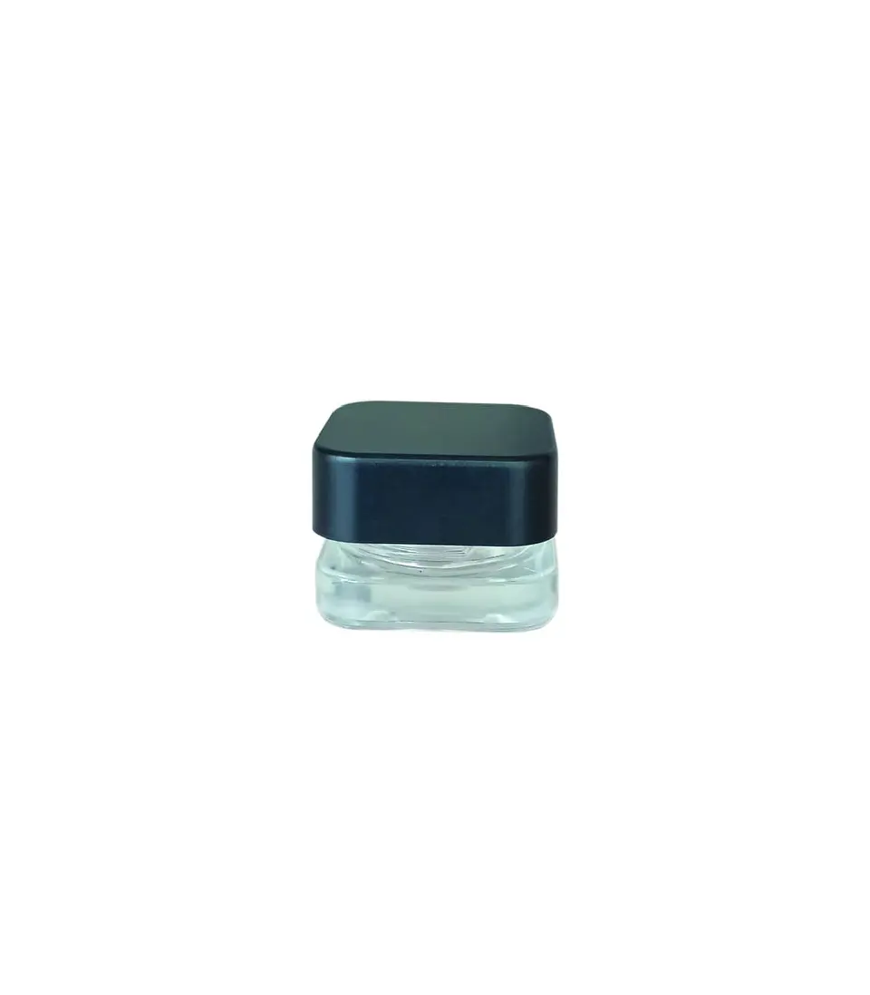 CONTENEDOR GLASS JAR SQUARE 5ML CLEAR 1