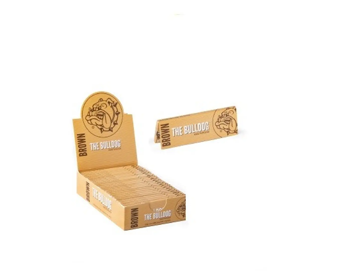 PAPELILLOS BULLDOG AMSTERDAM BROWN 1 1/4 1