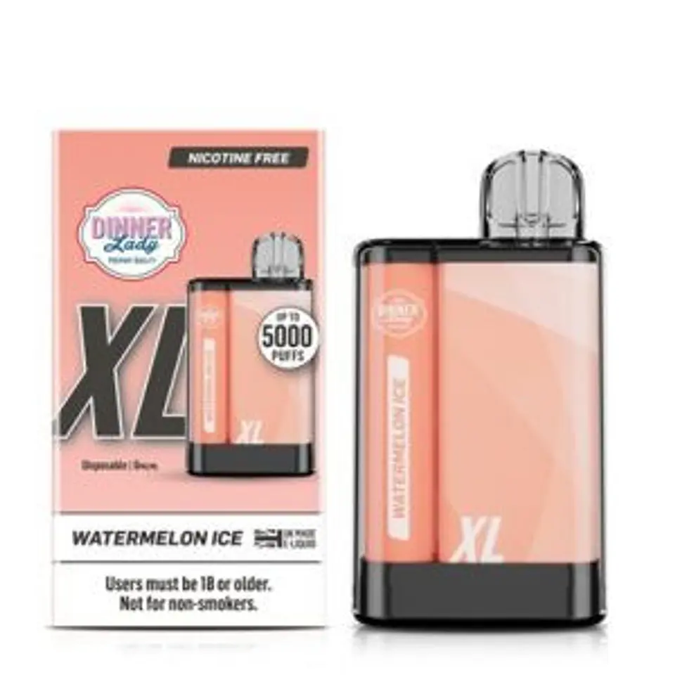 VAPORIZADOR DESECHABLE VAPE PENXL DINNER LADY 5000 PUFF WATERMELON ICE 0% NIC 1