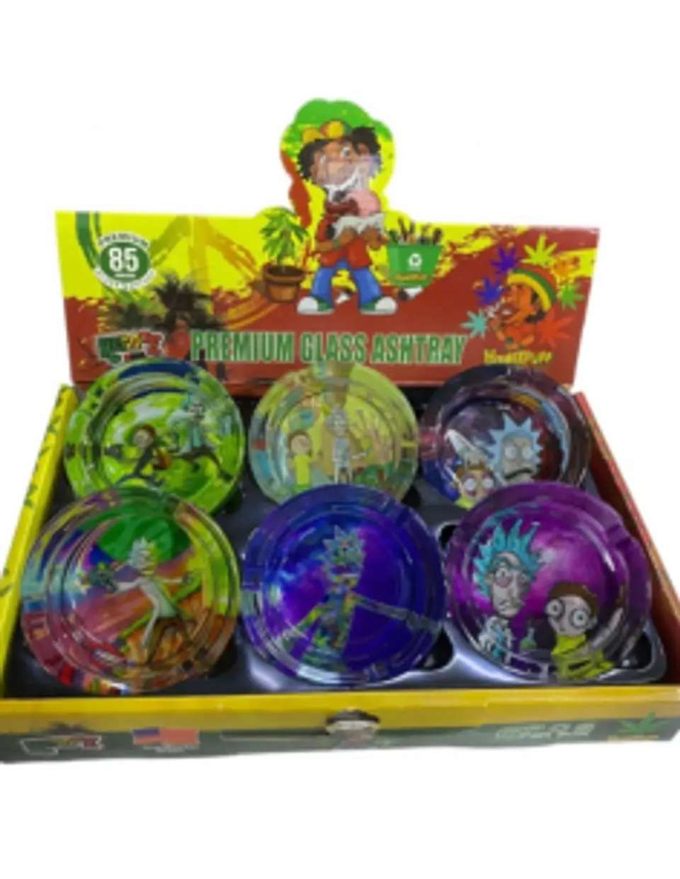 Cenicero Redondo Amarillo Rick & Morty 1