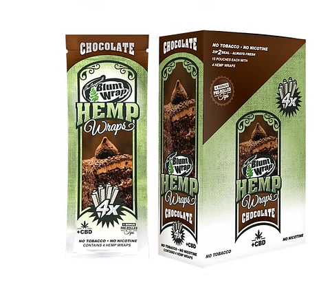 BLUNT HEMP WRAP X4 CHOCOLATE