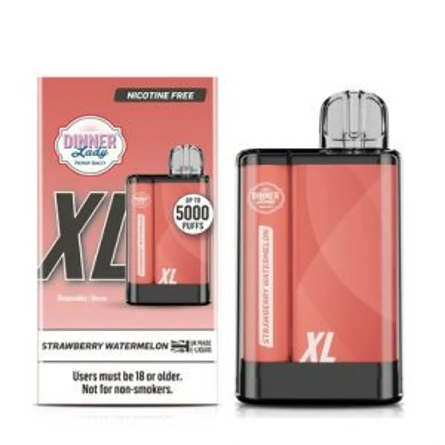 VAPE PENXL DINNER LADY 5000 PUFF STRAWBERRY WATERMELON 0% NIC 1