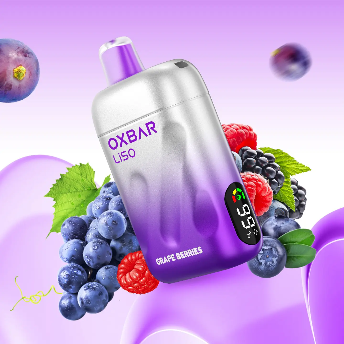 VAPER DESECHABLE GRAPE BERRIES 28000 PUFFS 5% - OXBAR LISO 1