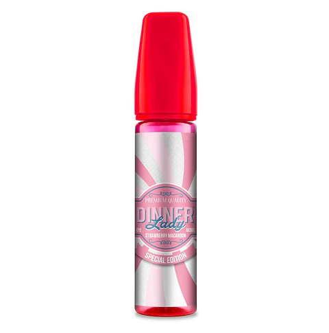 Líquido Vaporizador Strawberry Macaroon 60ml 0% - Dinner Lady