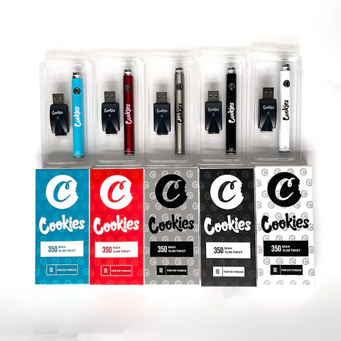 BATERÍA VAPORIZADOR REGULABLE 900MAH GRIS - COOKIES