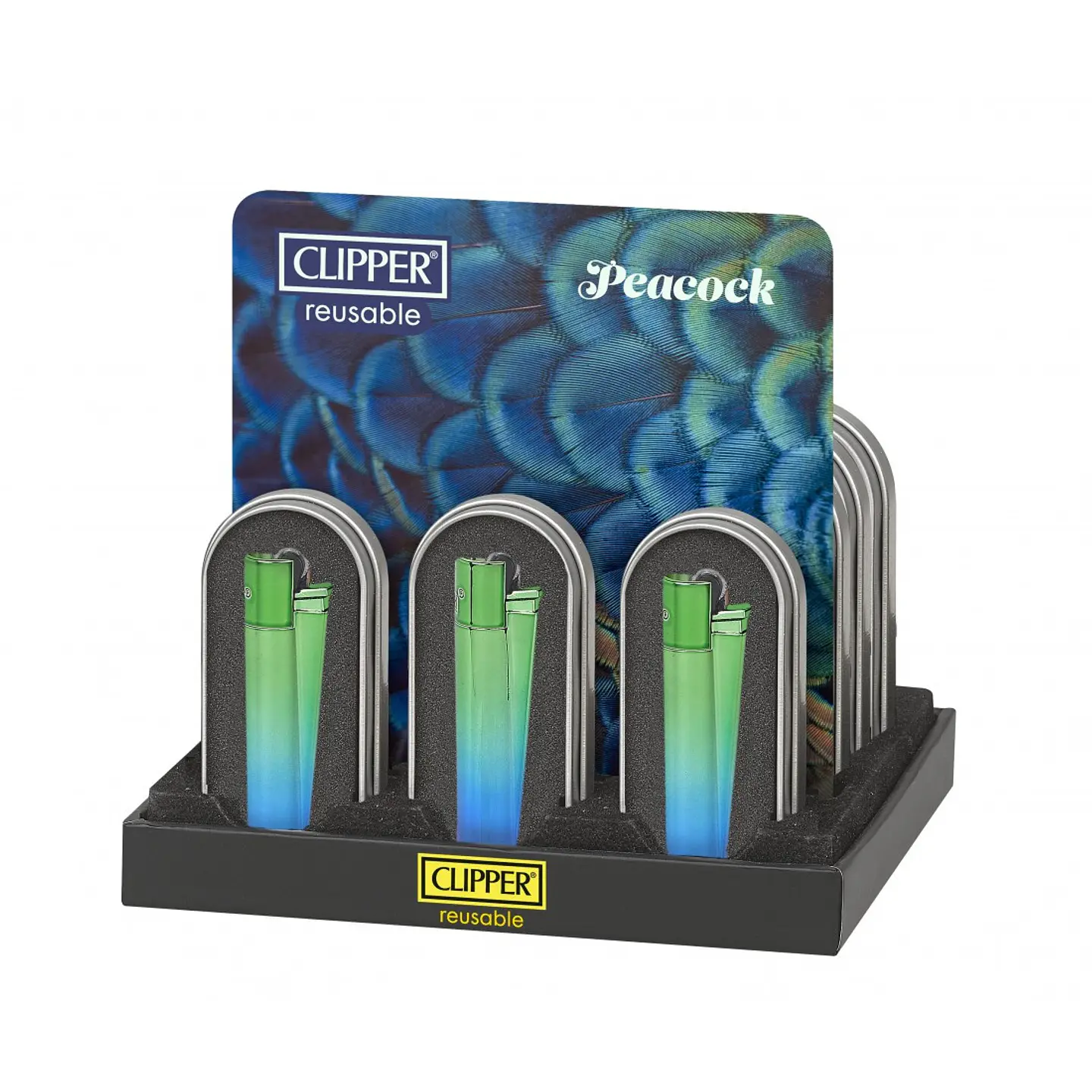 ENCENDEDOR METAL PEACOCK - CLIPPER 1